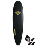 Surfworx Banshee Mini Mal Soft Surfboard Limited Edition 8ft 0 - Black - Bob Gnarly Surf