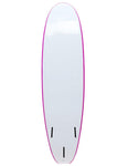 Surfworx Base Mini Mal soft surfboard 7ft 6 Pink - Bob Gnarly Surf