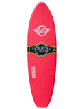 Surfworx Hellcat Mini Mal soft surfboard 6ft 0 - Red
