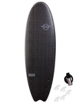 Surfworx Pro-line Code Hybrid soft surfboard 5ft 10 - Black