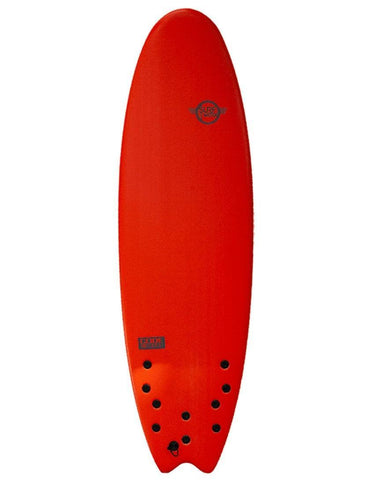 Surfworx Pro-Line Code Hybrid Soft Surfboard 6ft 4 - Orange - Bob Gnarly Surf