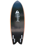 Surfworx Pro-line Four Fin Hybrid foam surfboard 5ft 8 - Orange