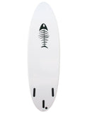 Surfworx Pro-line King Pin Hybrid soft surfboard 6ft 4 - White - Bob Gnarly Surf