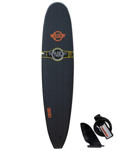 Surfworx Ribeye Mini Mal soft surfboard 9ft 0 - Black - Bob Gnarly Surf