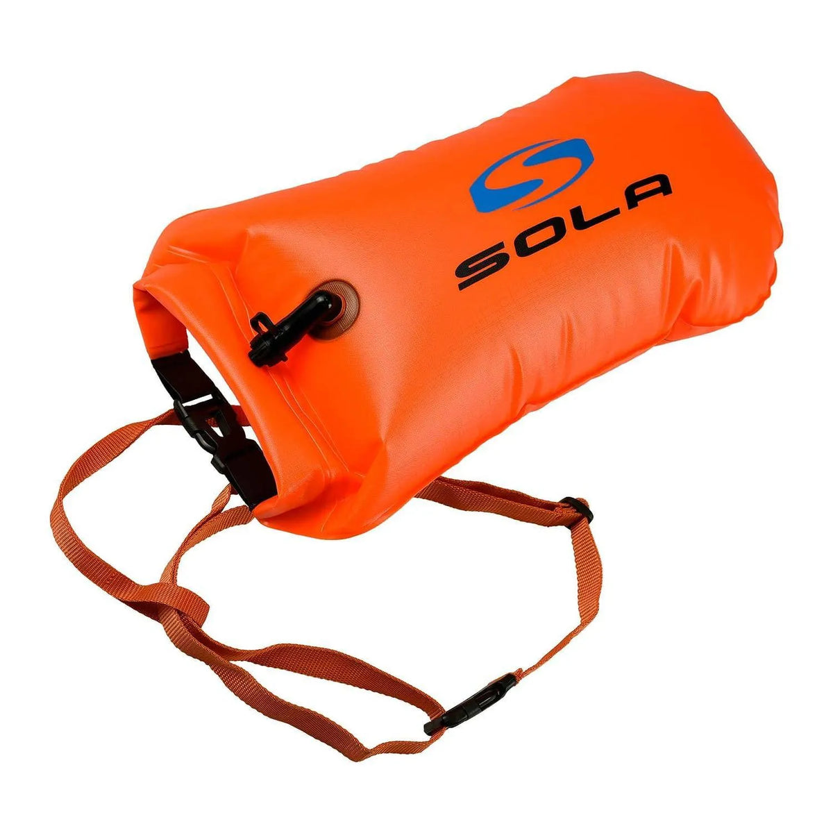 Sola Wild Swim Tow Float Buoy Drybag Single Chamber Tow Float Sola Orange