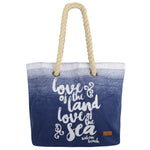 Tamri Canvas Beach Bag Blue - Bob Gnarly Surf
