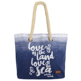 Tamri Canvas Beach Bag Blue - Bob Gnarly Surf