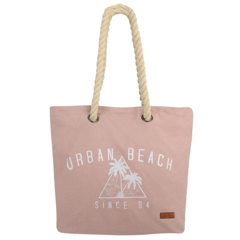 Tamri Canvas Beach Bag Pink - Bob Gnarly Surf