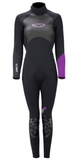 TWF XT3 Ladies 3mm Full Length Wetsuit Black - Bob Gnarly Surf