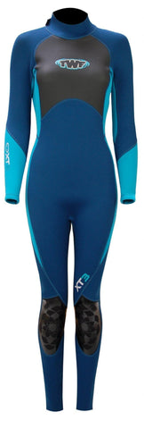 TWF XT3 Ladies 3mm Full Length Wetsuit Blue - Bob Gnarly Surf