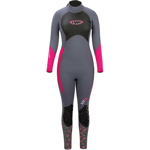 TWF XT3 Ladies 3mm Full Length Wetsuit Pink Tropic - Bob Gnarly Surf
