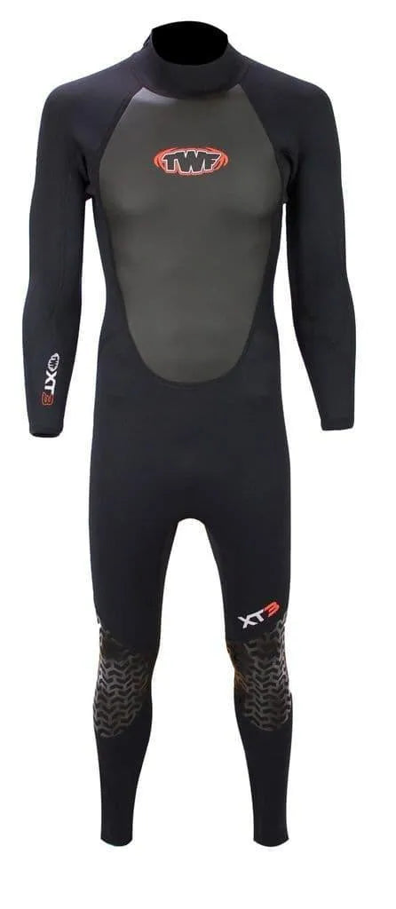 TWF XT3 Men's 3/2mm Full Length Wetsuit Black - Bob Gnarly Surf