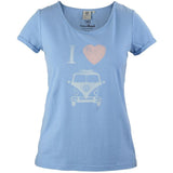 VW Womens Calla T-Shirt Blue-Bob Gnarly Surf