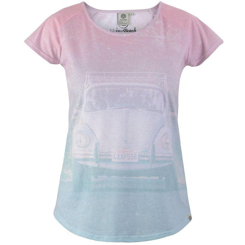 VW Womens Phlox T-Shirt Pink-Bob Gnarly Surf