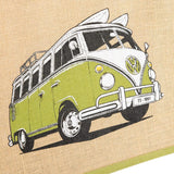 Volkswagen Jute Reusable Shopping Beach Bag - Bob Gnarly Surf