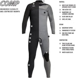 Xcel 4/3 Comp Thermo Lite Wetsuit - Bob Gnarly Surf