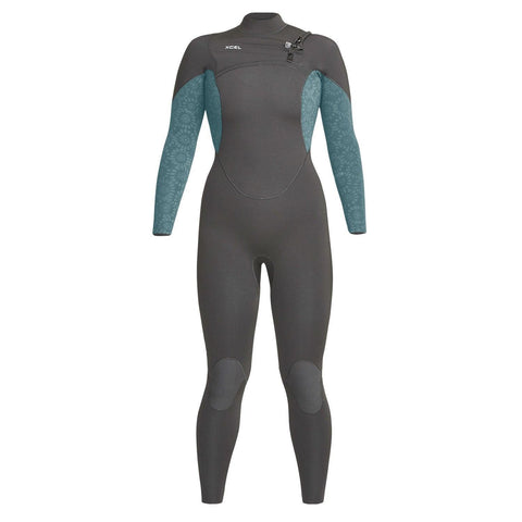Xcel 4/3 Womens Comp Thermo Lite Tinfoil Flower Wetsuit - Bob Gnarly Surf