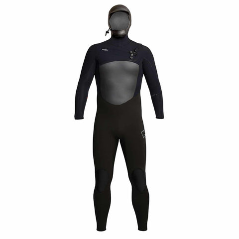 Xcel 5/4mm Infiniti Hooded Chest Zip Wetsuit Black - Bob Gnarly Surf