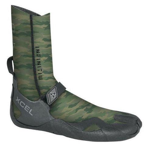 Xcel 5mm Infiniti Round Toe Wetsuit Boots Camo - Bob Gnarly Surf