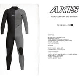 Xcel Mens Axis 5/4mm Offset Back Zip Wetsuit - Bob Gnarly Surf
