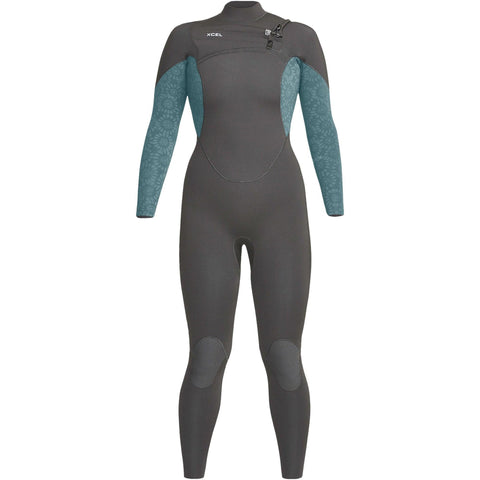 Xcel Womens Comp 5/4mm Tinfoil Flower Wetsuit - Bob Gnarly Surf